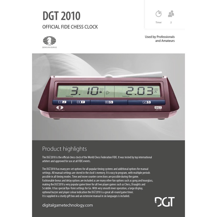 Reparasi Good Jam Catur Dgt 2010 Chess Clock The Best Chess Timer