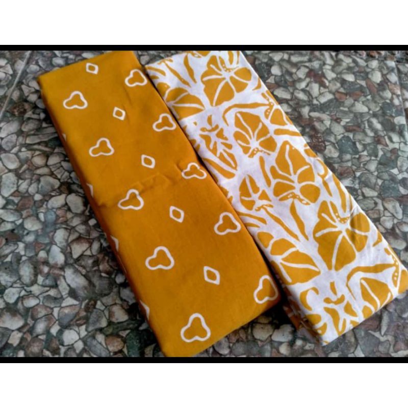 KAIN BATIK CAP GARUTAN KUNING