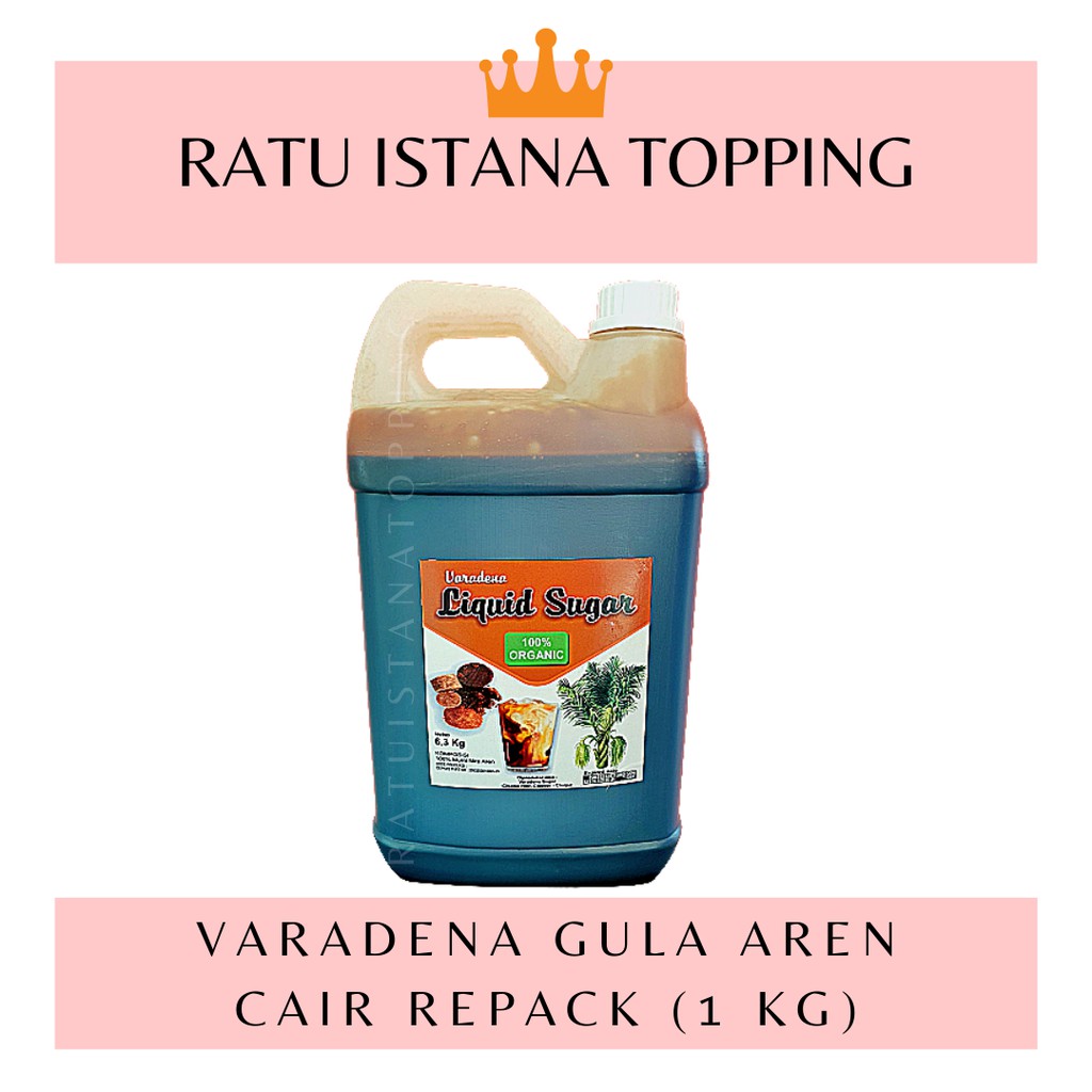 

GULA AREN VARADENA 1 KG - PALM SUGAR - GULA PALEM CAIR - GULA BUBBLE TEA - KOPI AREN BOBA REPACK