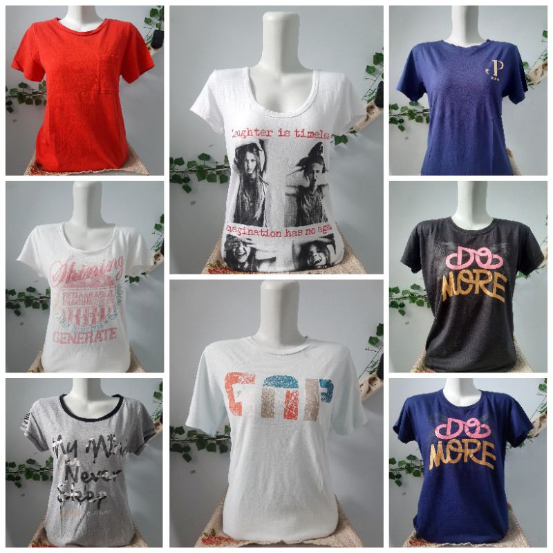 kaos wanita preloved