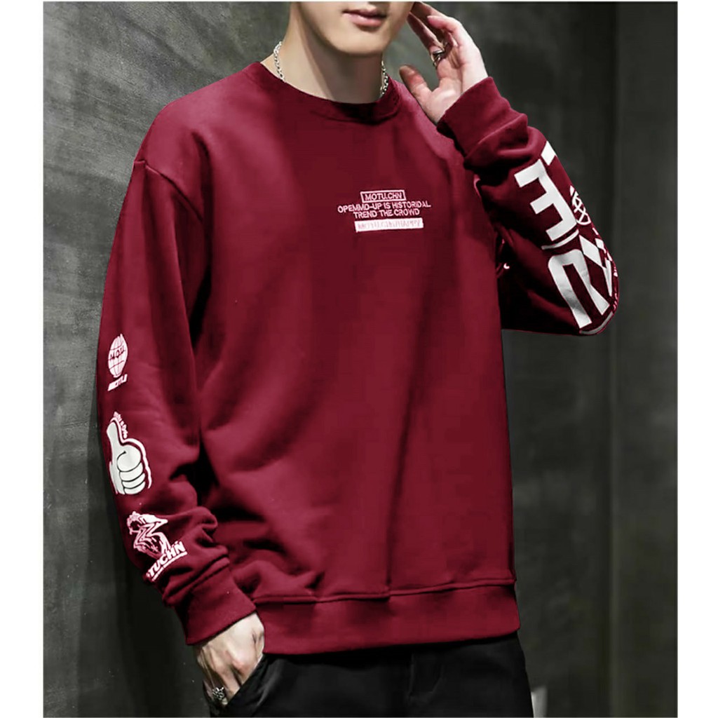 COD - ARPIOS SHOP - Baju MOTU - Baju Kaos Oblong Lengan Panjang / Sweatshirt Pria Model Terbaru