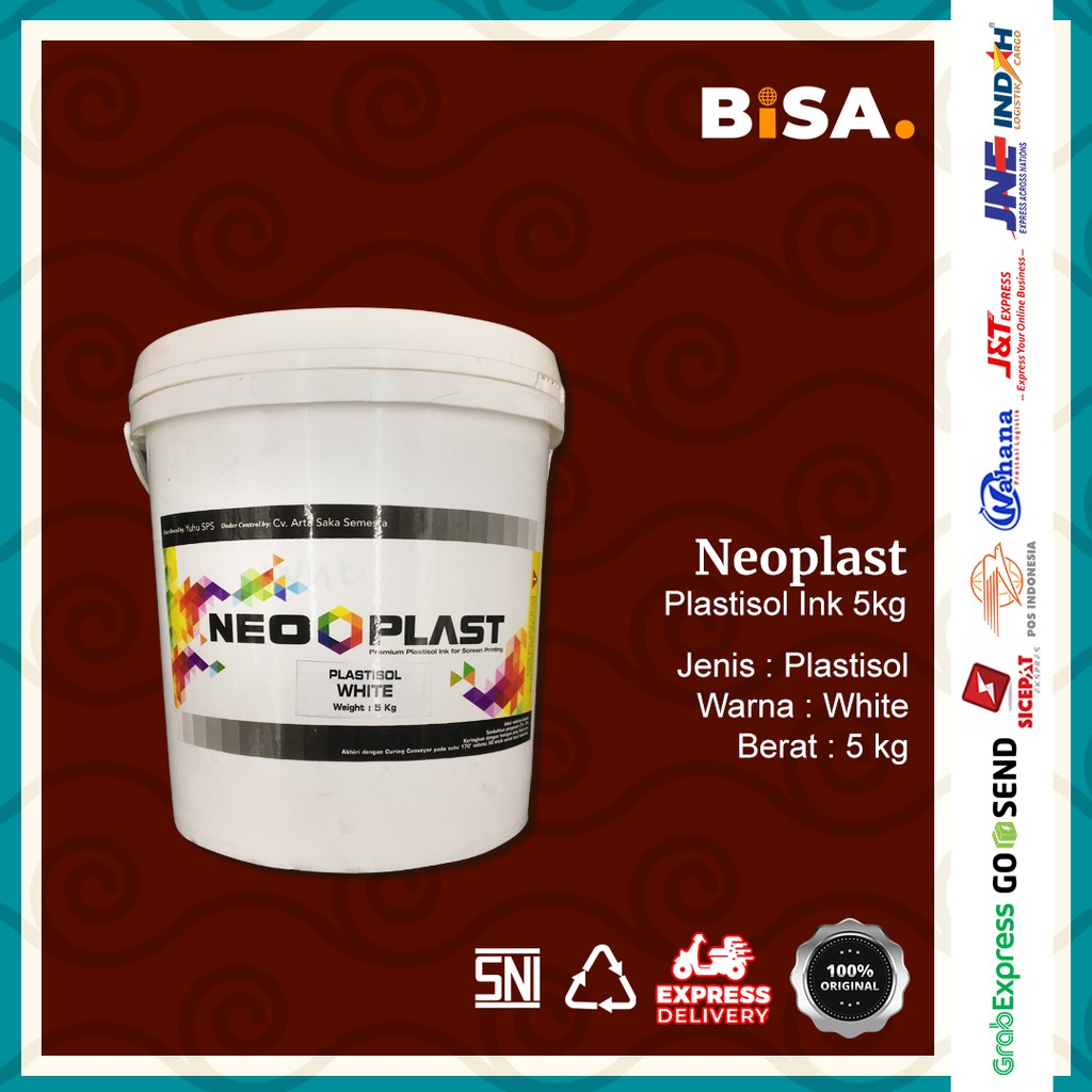 TINTA SABLON PLASTISOL NEOPLAST WHITE/PUTIH 5KG