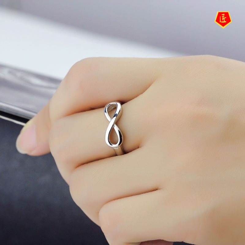 [Ready Stock]Creative Simple Knot Silver Ring