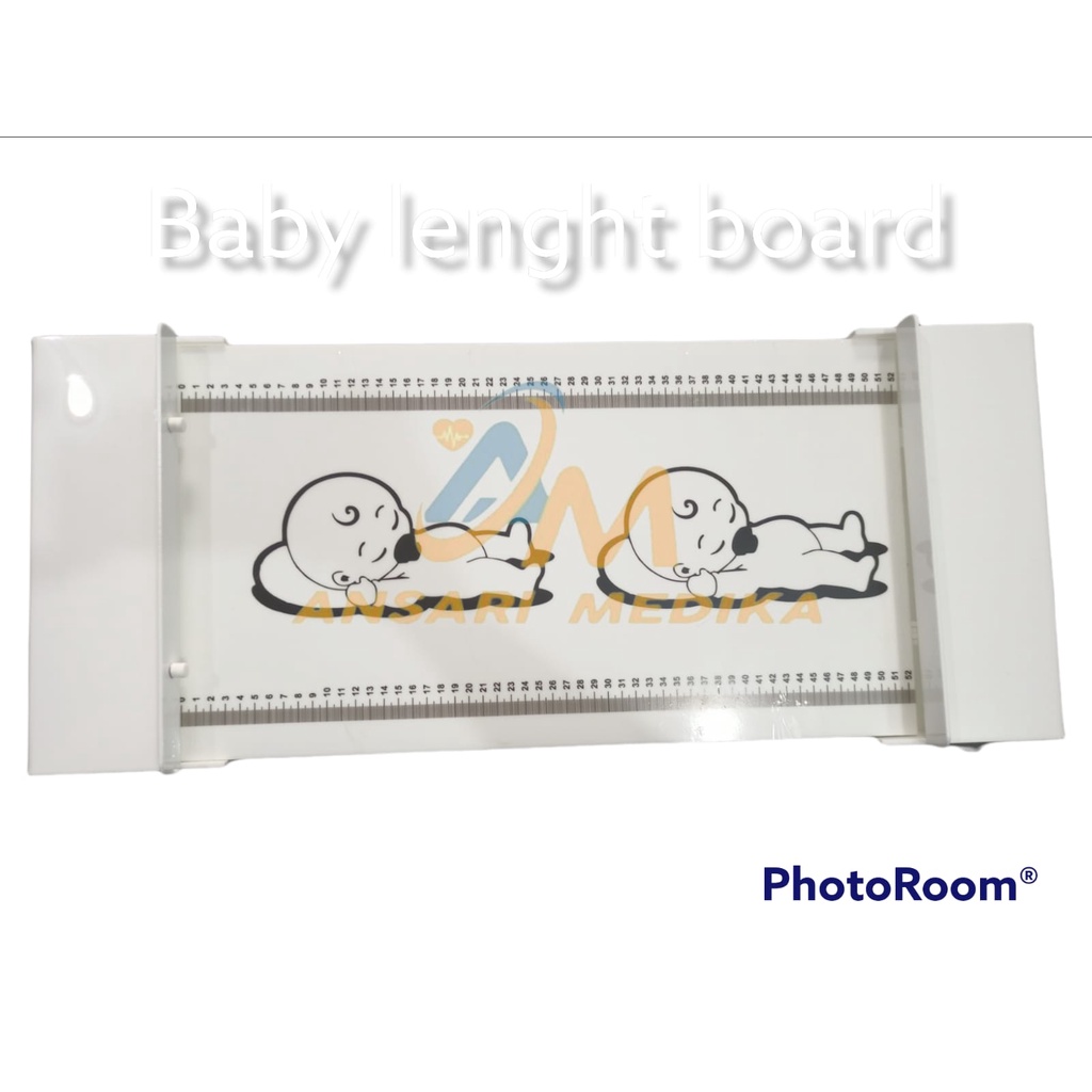 BABY LENGHT BOARD PLUS TAS AKRILIK PENGUKUR PANJANG BADAN BAYI AKRILIK INFANTOMETER ABS LOKAL