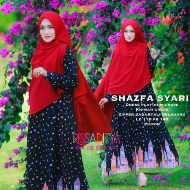 Gamis Crepe Shazfa Syari