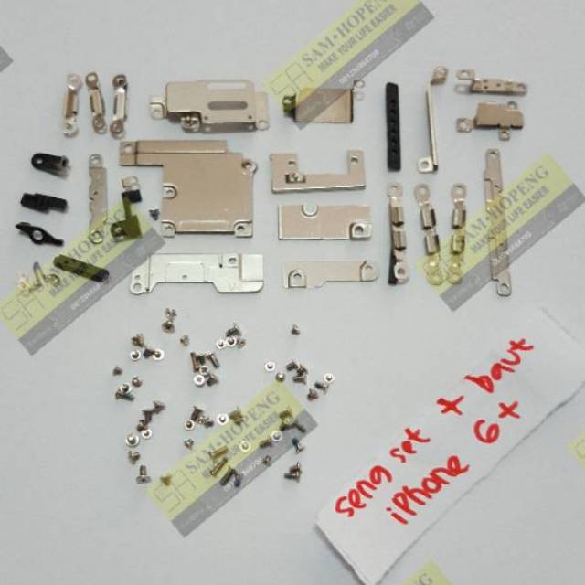 iPhone 6+ / 6 plus Baut Screw + Seng Set Plat Metal