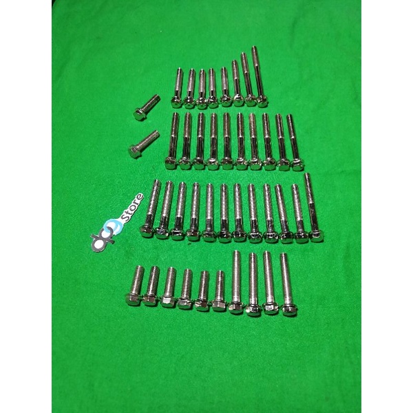 BAUT FULL SET BLOCK BLOK MESIN GL PRO MAX NEOTECH NEWTEK KUNCI T8 CHROME IMPORT