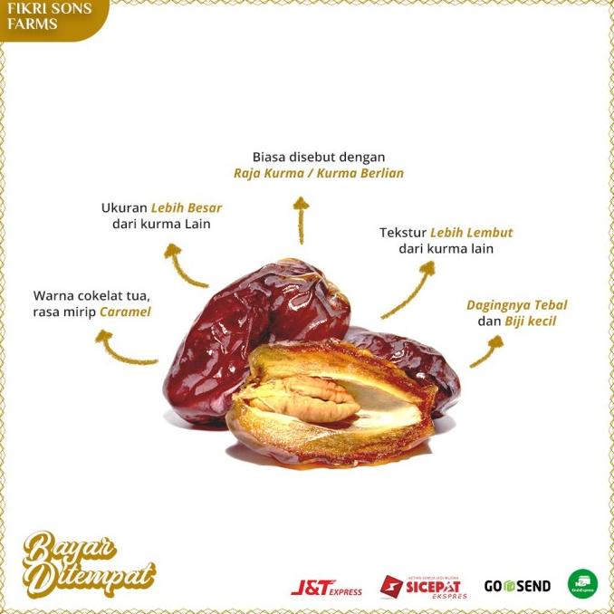 

>>>>>] Korma / Kurma Medjol Medjool Medjoul Dates Super Premium 1Kg, Size