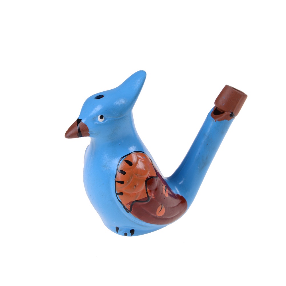 {LUCKID}1PCS Ceramic hand-painted musical whistle water birds whistle