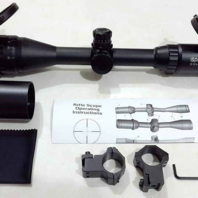 Telescope / Teleskop Senapan Spike 3-12x40 AOL