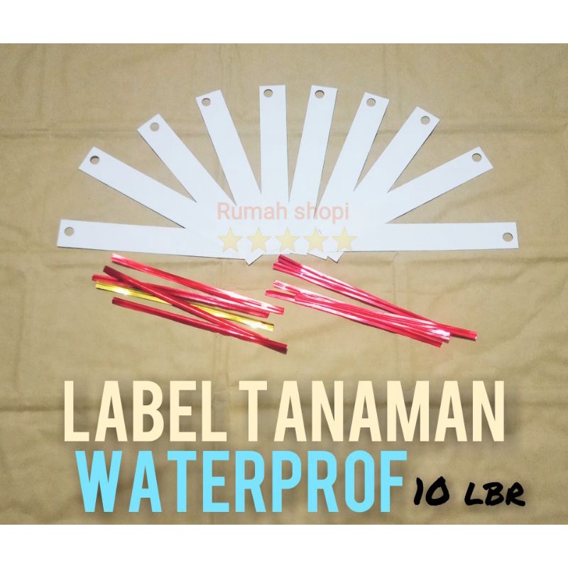 

Label Tanaman Bunga Anti Air Waterproof Penanda Tanaman anti karat Kertas