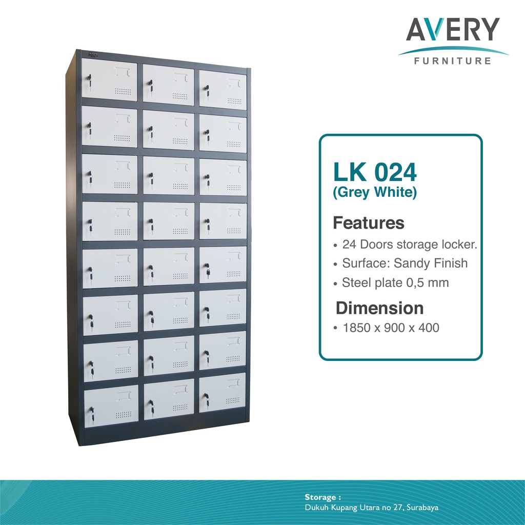 𝗛𝗮𝗽𝗽𝘆 𝗜𝗱𝗲𝗮 - Lemari Arsip Besi Filling Cabinet Import Locker Steel Lemari Loker Besi 24 Pintu Avery 
