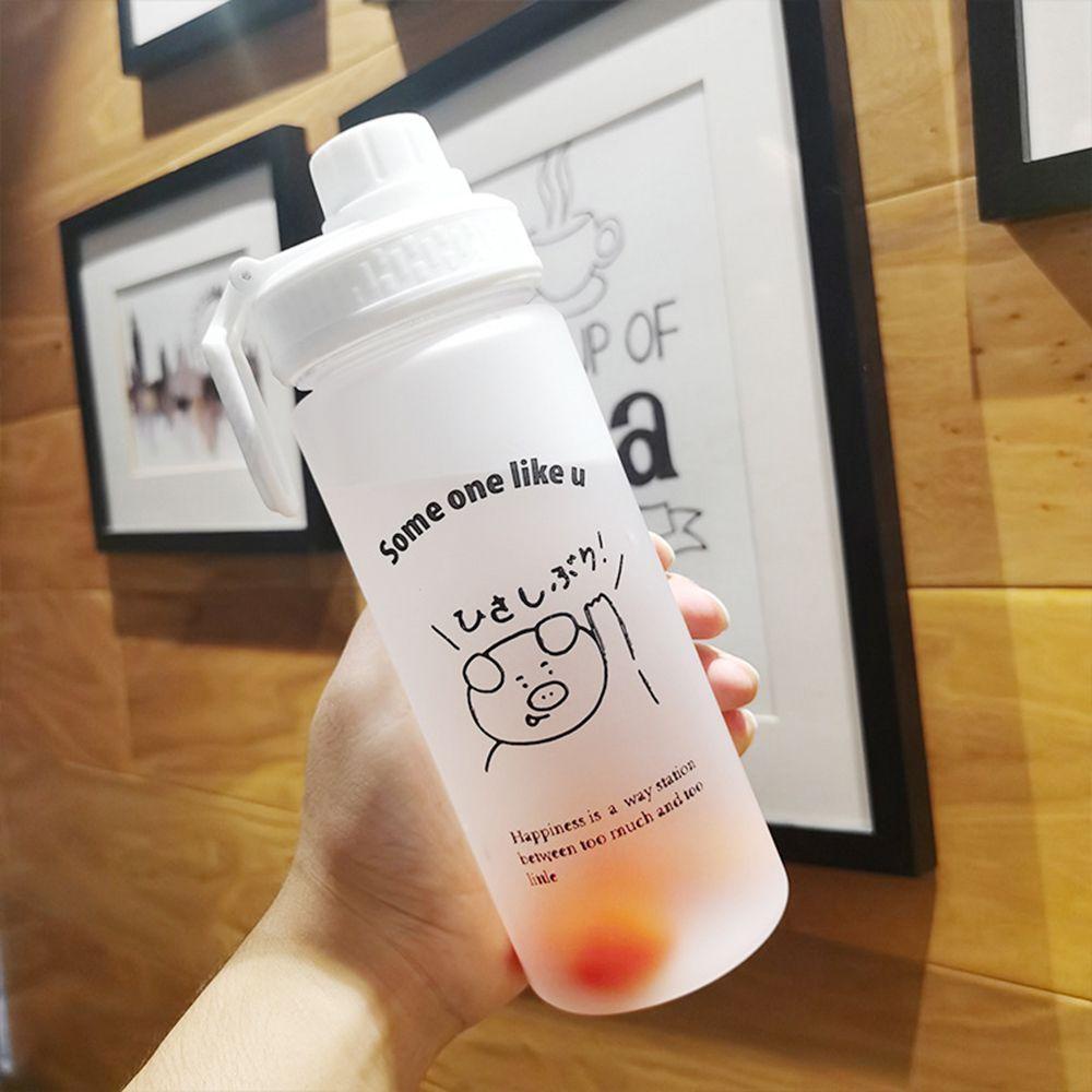 Chookyy 500ml Frosted Water Bottle Botol Minum Plastik Portable Outdoor