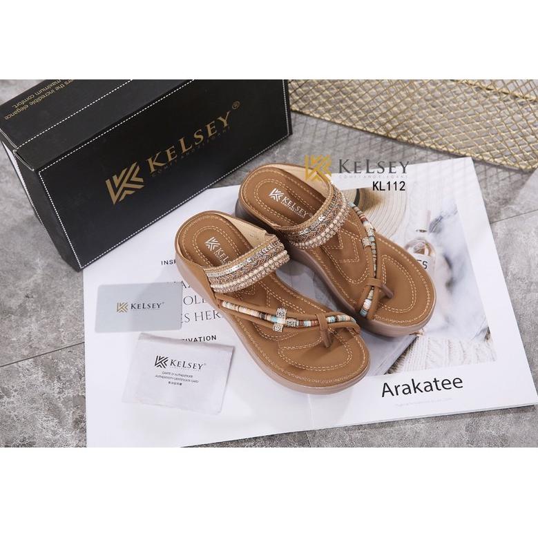 Kelsey Sandal Wedges Wanita  Kelsey / Wedges Sandal 5cm  KL112 "Lbp31au22ᵁ"