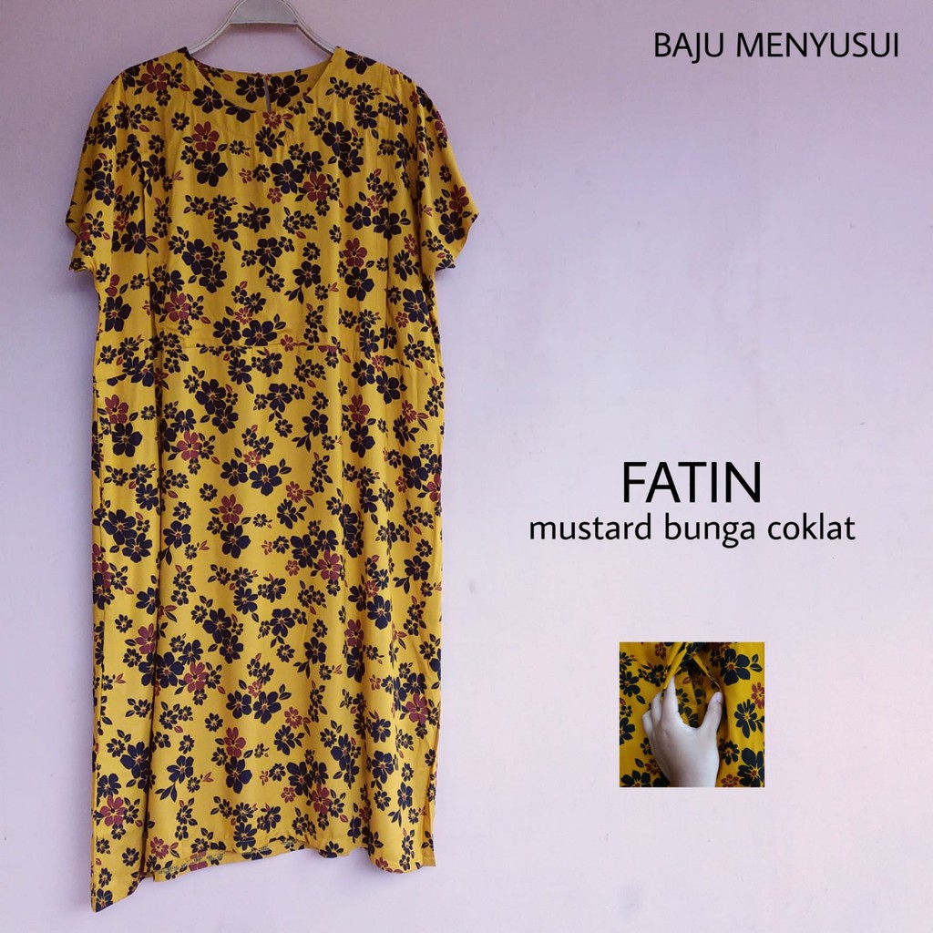 MAMIGAYA Dress Menyusui FATIN Baju Hamil Menyusui Katun