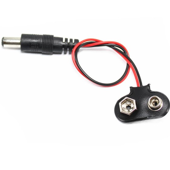 Kabel 9V Baterry + JAck DC Plug Arduino