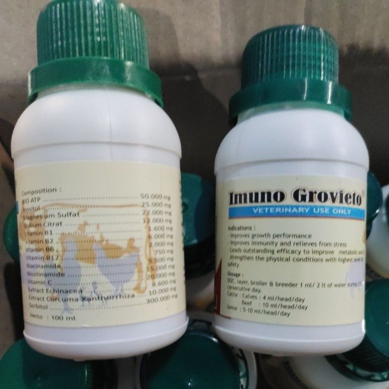 Imuno Grovieto (obat lumpuh semua hewan)