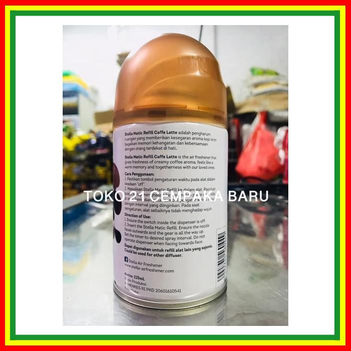 STELLA REFILL MATIC CAFFE LATTE 1 KALENG PENGHARUM RUANGAN KOPI COFFEE