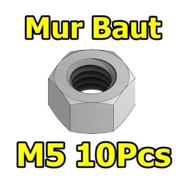 Mur baut ukuran M5 harga per 10pcs