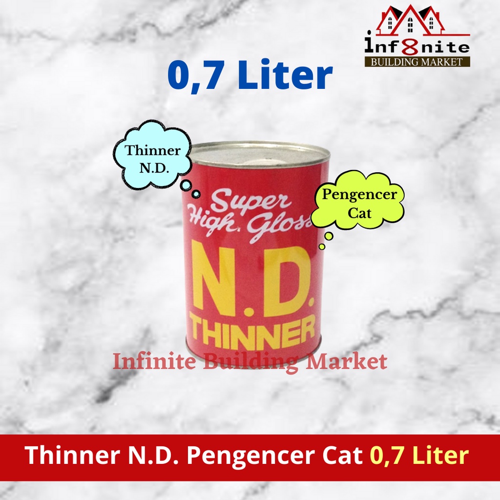 Jual Thiner Thinner Tiner ND 0,7 Liter Pengencer Cat Besi Kayu Duco ...