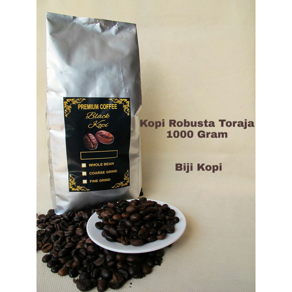 

KOPI ROBUSTA TORAJA 1000 gram - KOPI TORAJA - BIJI KOPI