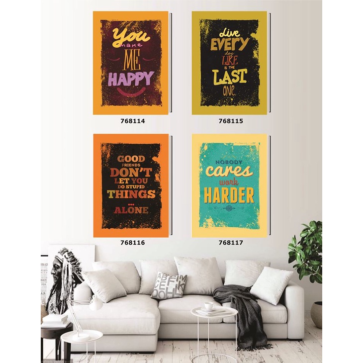 

Buku Tulis / Notebook / A5 Jepang / Typography / Set 2529