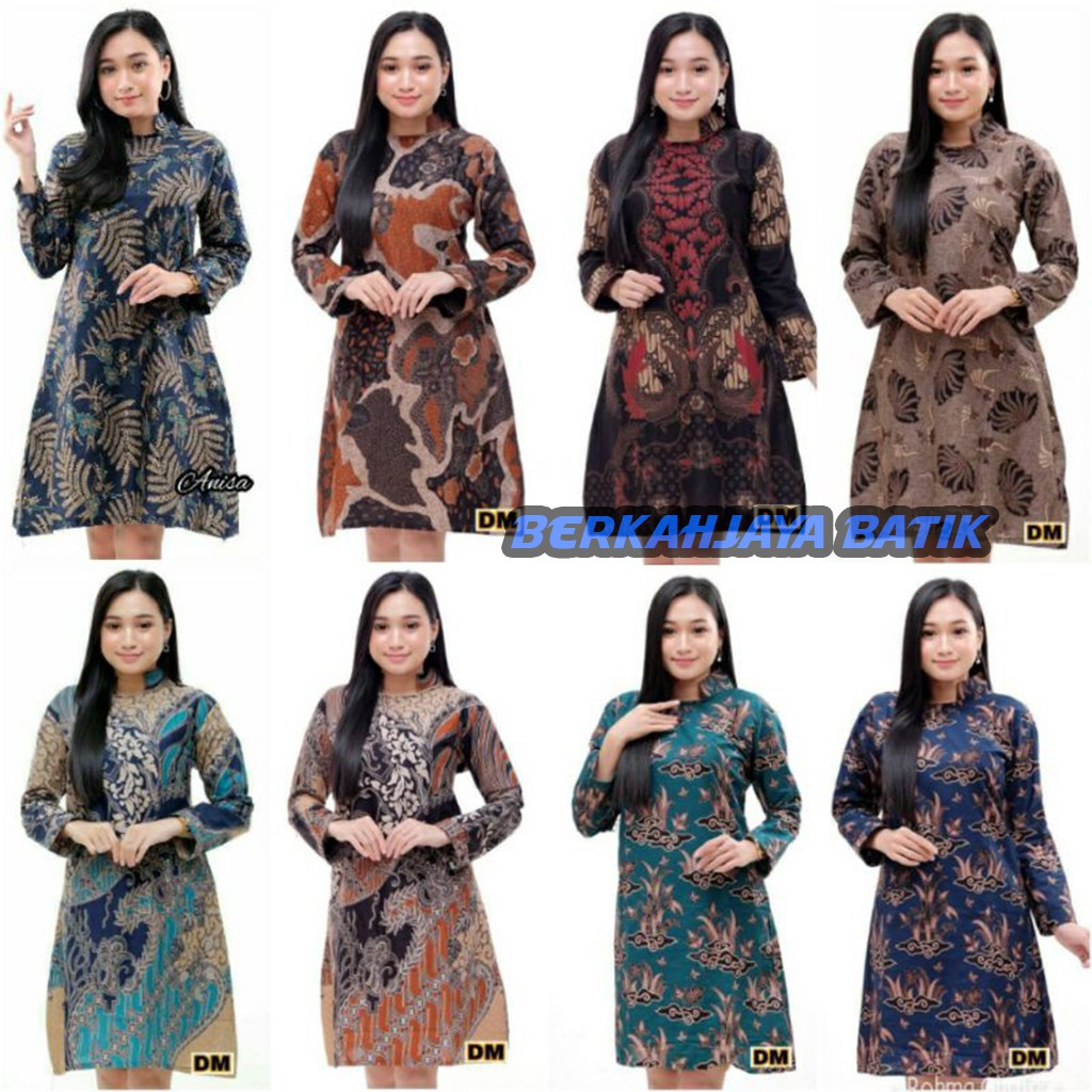 Terlaris SERUT GENES JELITA TUNIC NAVBOR YELBOR WHITBOR CREAMBOR TUNIK BATIK HRB030 DOLBI M L XL XXL