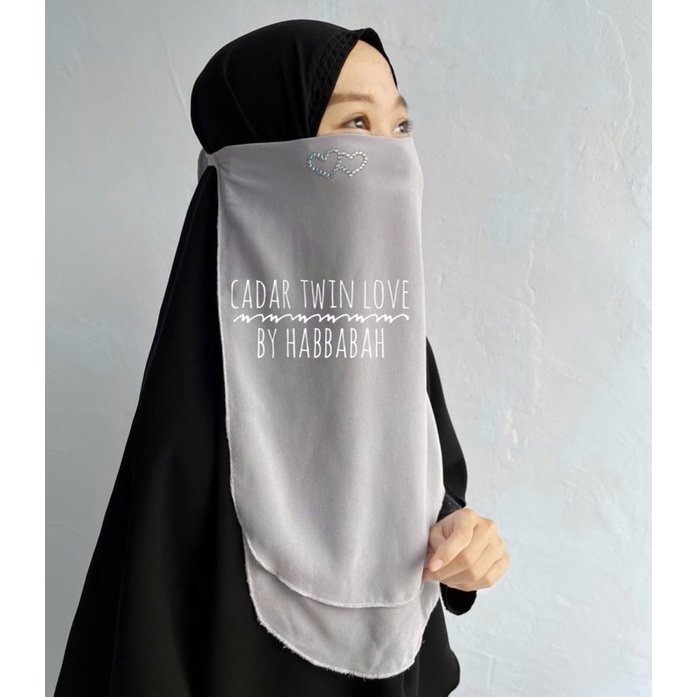 Cadar Tutup Twin Love Niqab Cadar Bandana Termurah By Habbabah