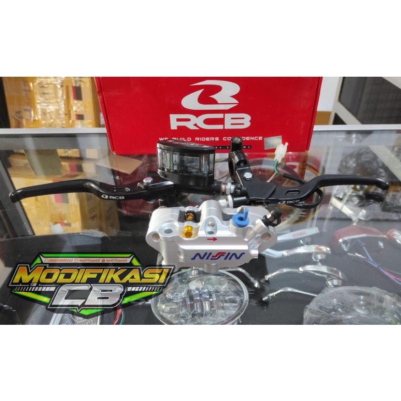 MASTER REM RCB KOPLING RCB SET KALIPER NISSIN MONOBLOK