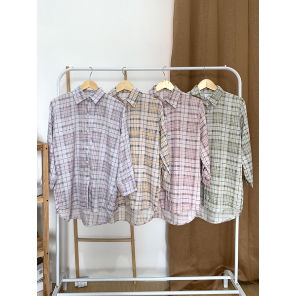 Naru Oversize Shirt - PLENARIO ID | Kemeja wanita - atasan wanita - blouse wanita - oversize - COD-2