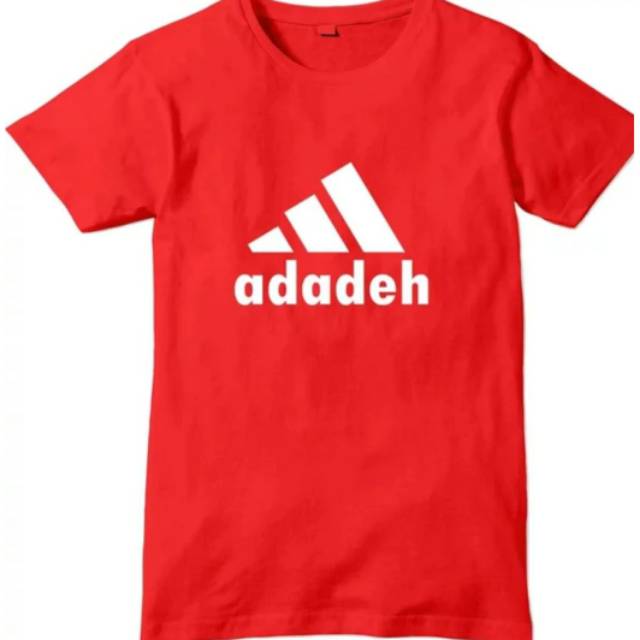 KAOS CUSTOM ADADEH BAJU KATA PLESETAN ADIDAS
