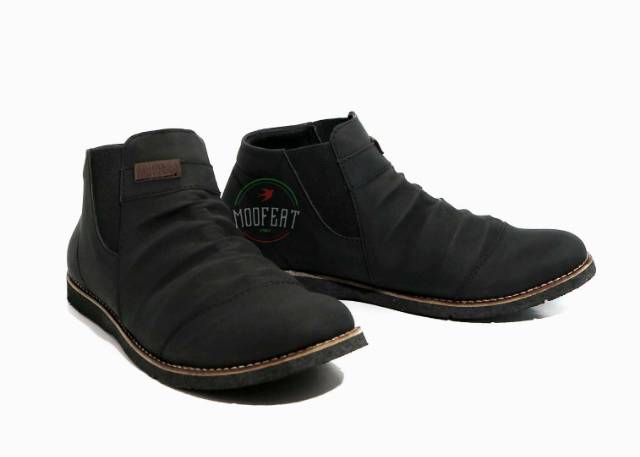 Sepatu Outdoor Pria, Moofeat Footwear Leather, Sepatu Semi Boot Kulit pria murah, Moofeat coolen