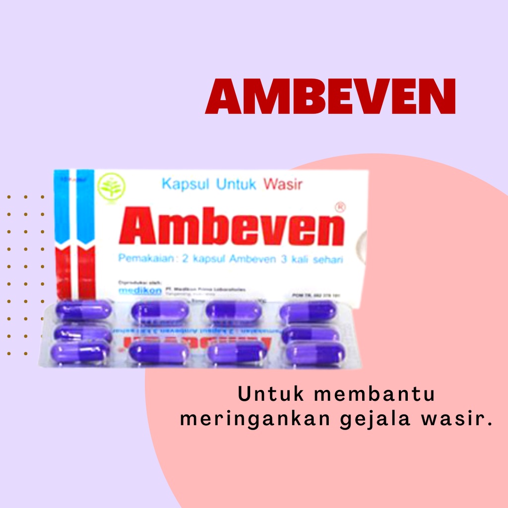 AMBEVEN-OBAT WASIR ISI 10 KAPSUL