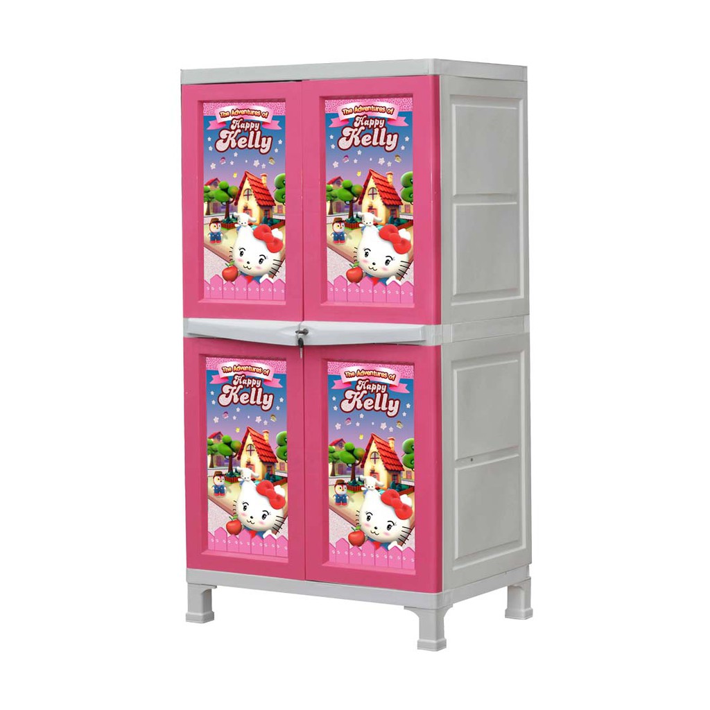 Lemari Plastik / Lemari anak / Lemari susun / LEMARI PLASTIK 2 SUSUN ASAKO BMC 2208