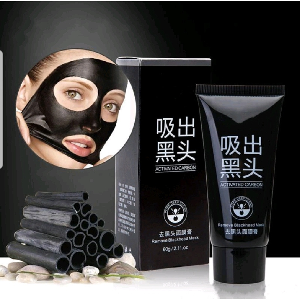 Masker Charcoal/Carbon Black Mask/Masker Arang