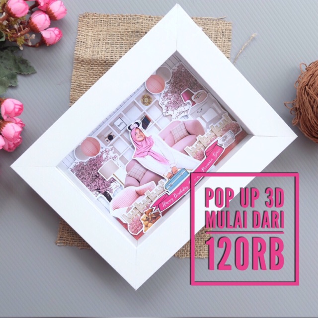 

scrapframe 13x18cm sudah termasuk packing kardus bubble