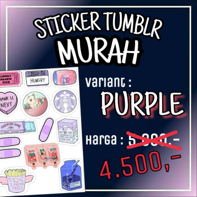 

STICKER TUMBLR MURAH : PURPLE