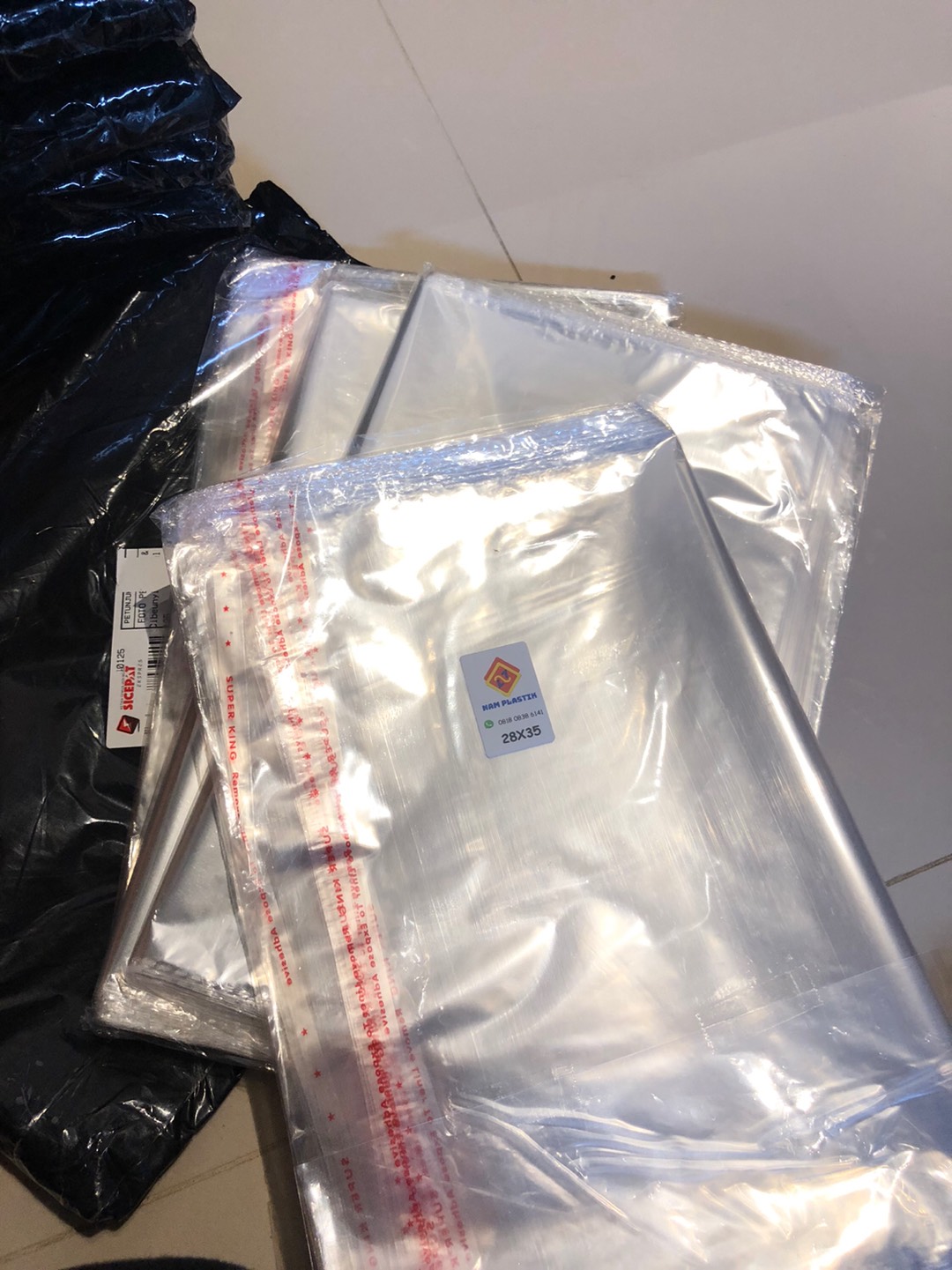 Plastik Opp  28 X 35 Cm / 100 Lembar / Seal / Plastik Onlineshop / Plastik Kemasan / Plastik Packing