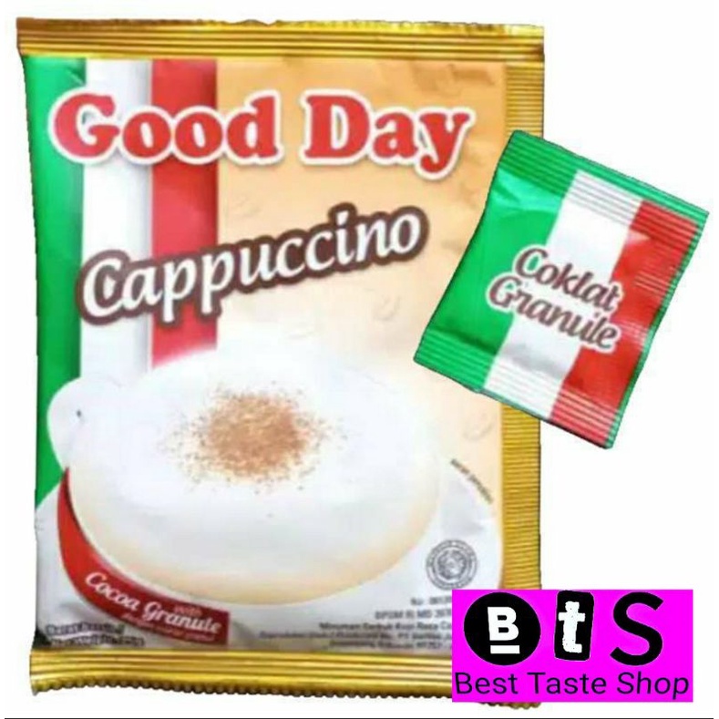 

Good Day Cappuccino Kopi Instan Coklat Granul (25gr x 10pcs)