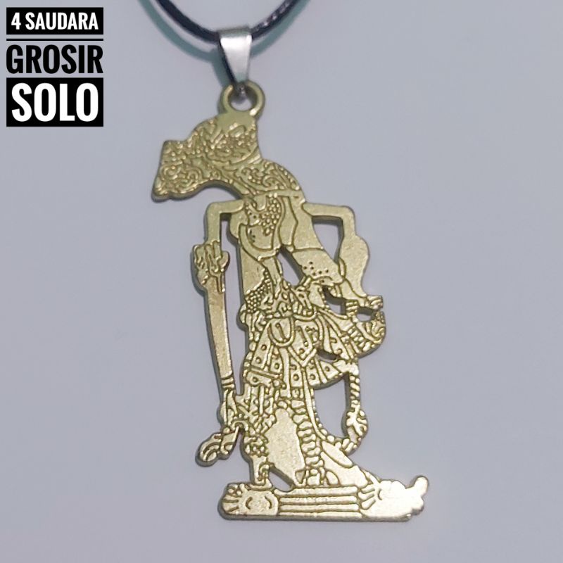 4s Grosir Solo || Kalung Wayang || Kalung Bandul Wayang || Kalung Tali Korean Liontin Wayang Variasi Warna Silver&amp;Gold Bergaya Etnik dan Kasual