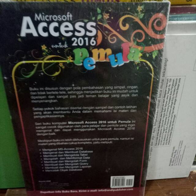 Buku Microsoft acces 2016 untuk pemula Oleh Madcom