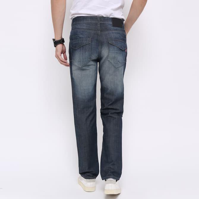 Edwin Celana Jeans Edw-2211-560 Regular Fit Pria Panjang Biru - Biru, 31