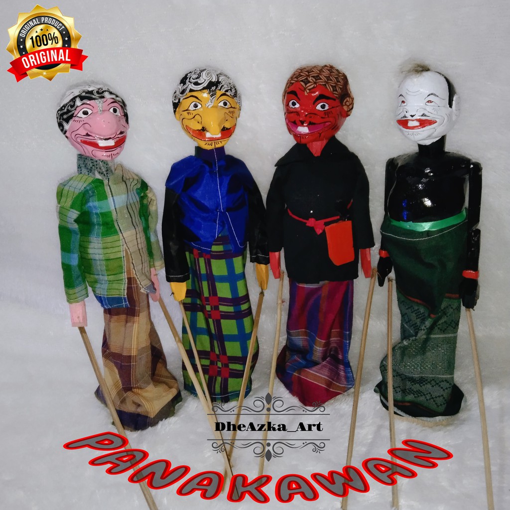 WAYANG GOLEK PANAKAWAN 1SET = 4 GOLEK