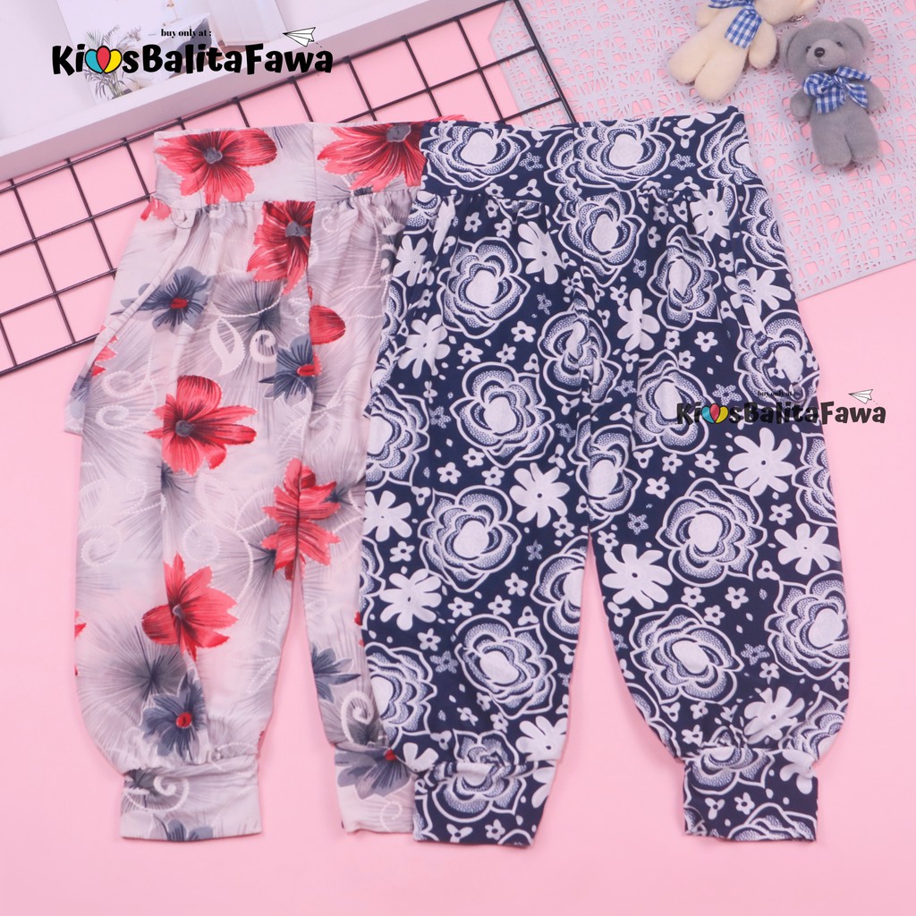 Aladin Carlissa uk 5-6 Tahun / Celana Panjang Anak Perempuan Murah Pants Motif Bunga