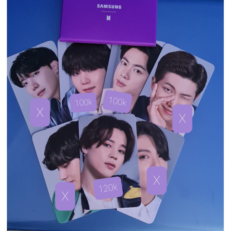 BTS X SAMSUNG Photocard Original SUGA