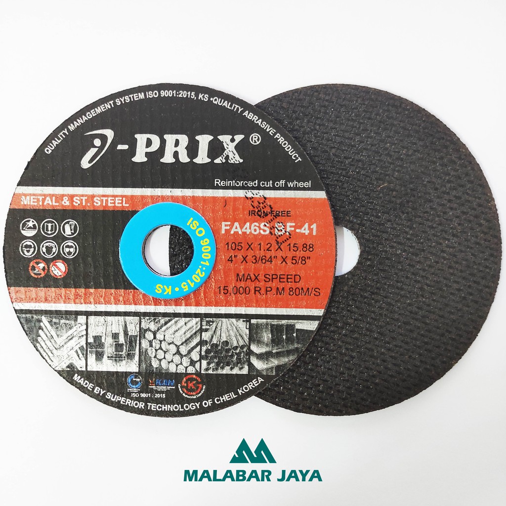 Mata Gerinda Potong / 4"x1,2mm / Batu Gerinda Potong / I-PRIX