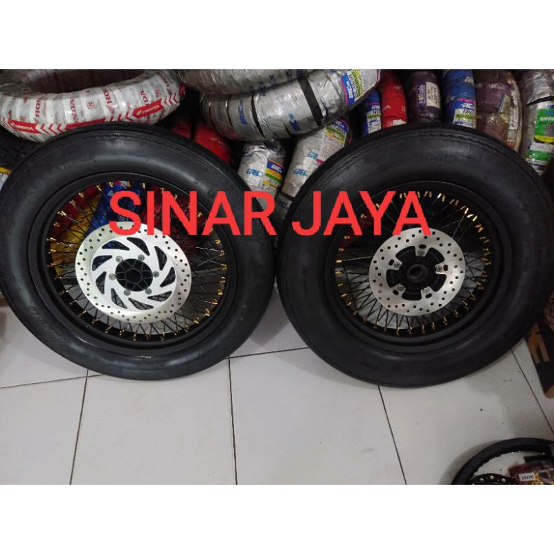 sepaket velg custom ban 500 16 dan 400 18 or 17 benelli patagonian eagle PE japsstyle clasic chopper