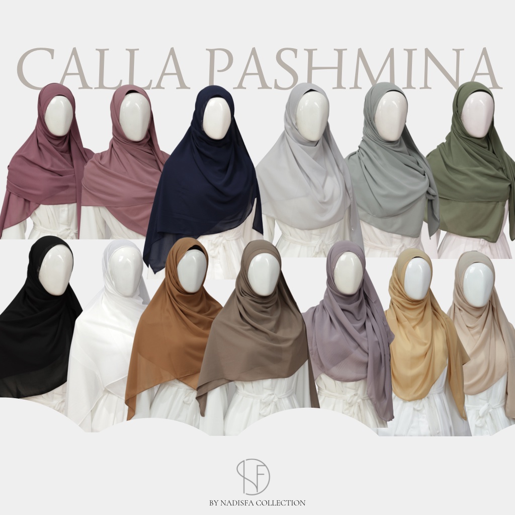 CALLA PASMINA CERUTI POLOS SYARI 2M