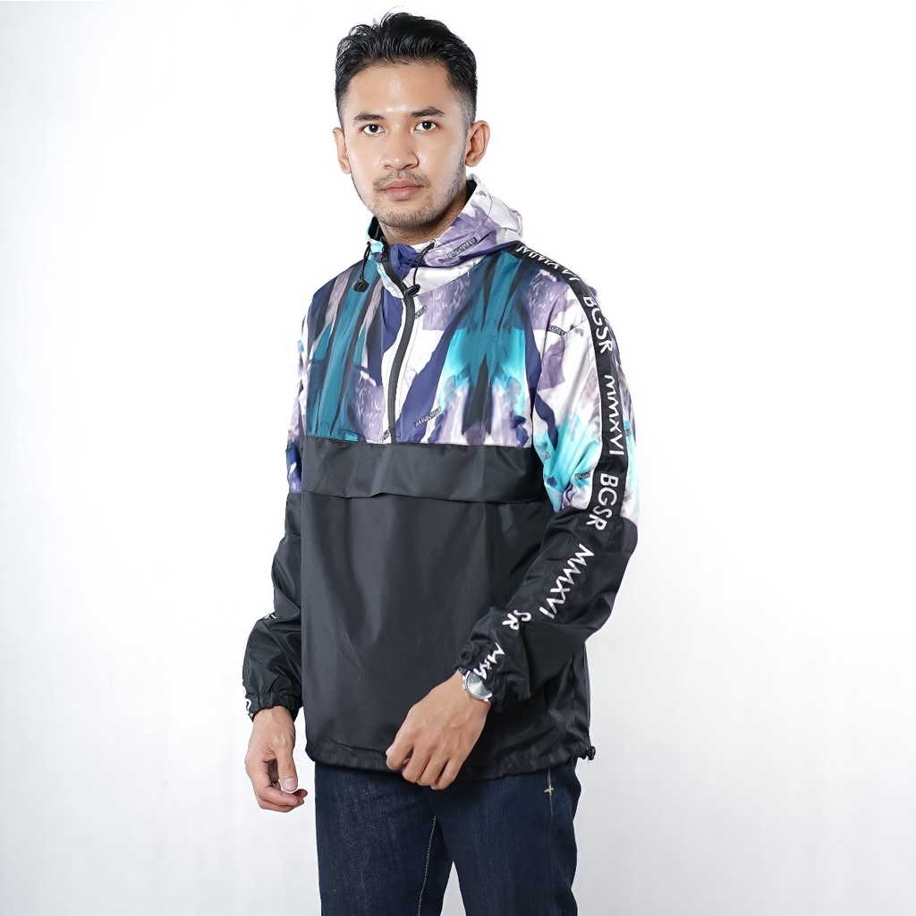 BGSR CAOUGLE FULL PRINT / JAKET TASLAN PREMIUM FP / JAKER WATERPROOF / JAKET OUTDOOR UNISEX / JAKET SAKU DORAEMON