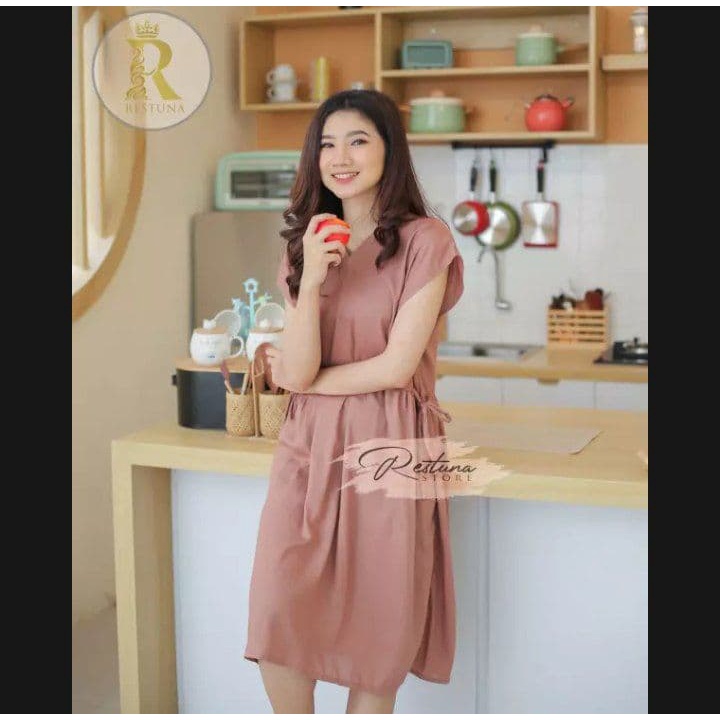 Dress Kondangan Korean style Baju Wanita Korea kekinian Dres Mini Sexy